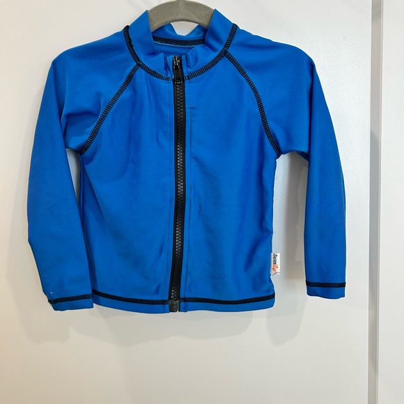 SwimZip Full Zip RashGuard (Size 6-12) - Picture 1 of 5